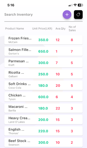 FanBudget App Inventory Management - Keep Track of Stock & Sales